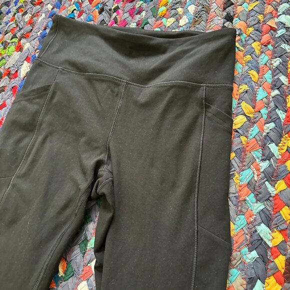 Marika Black Cropped Capri Leggings Women's Size Medium Athletic Workout Gym - Picture 4 of 9